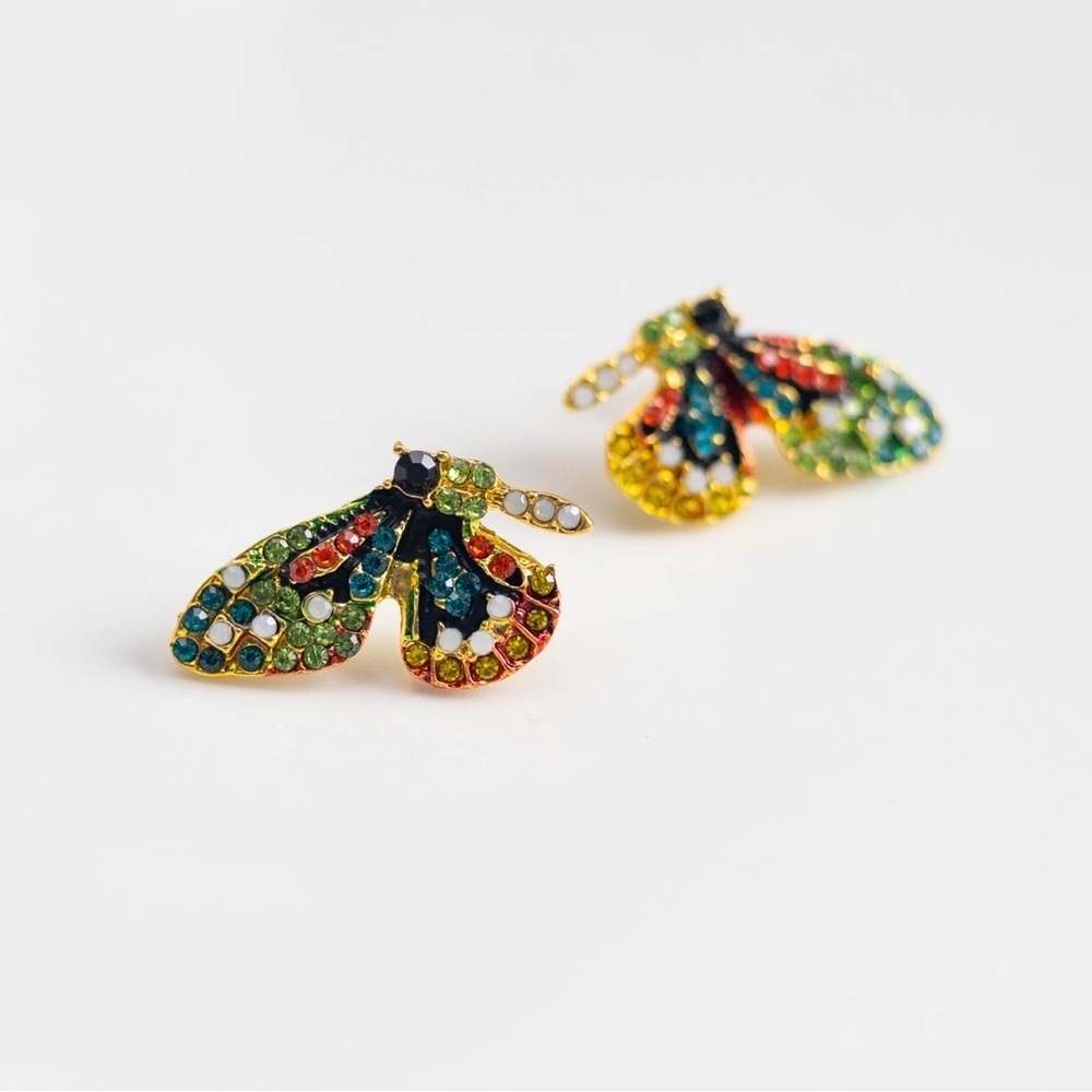 ✨Betsey Johnson Emmie Butterfly Earrings - Picture 2 of 8